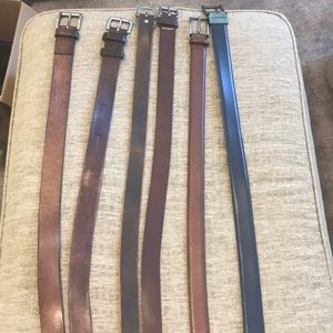 Lot of 6 Belts
